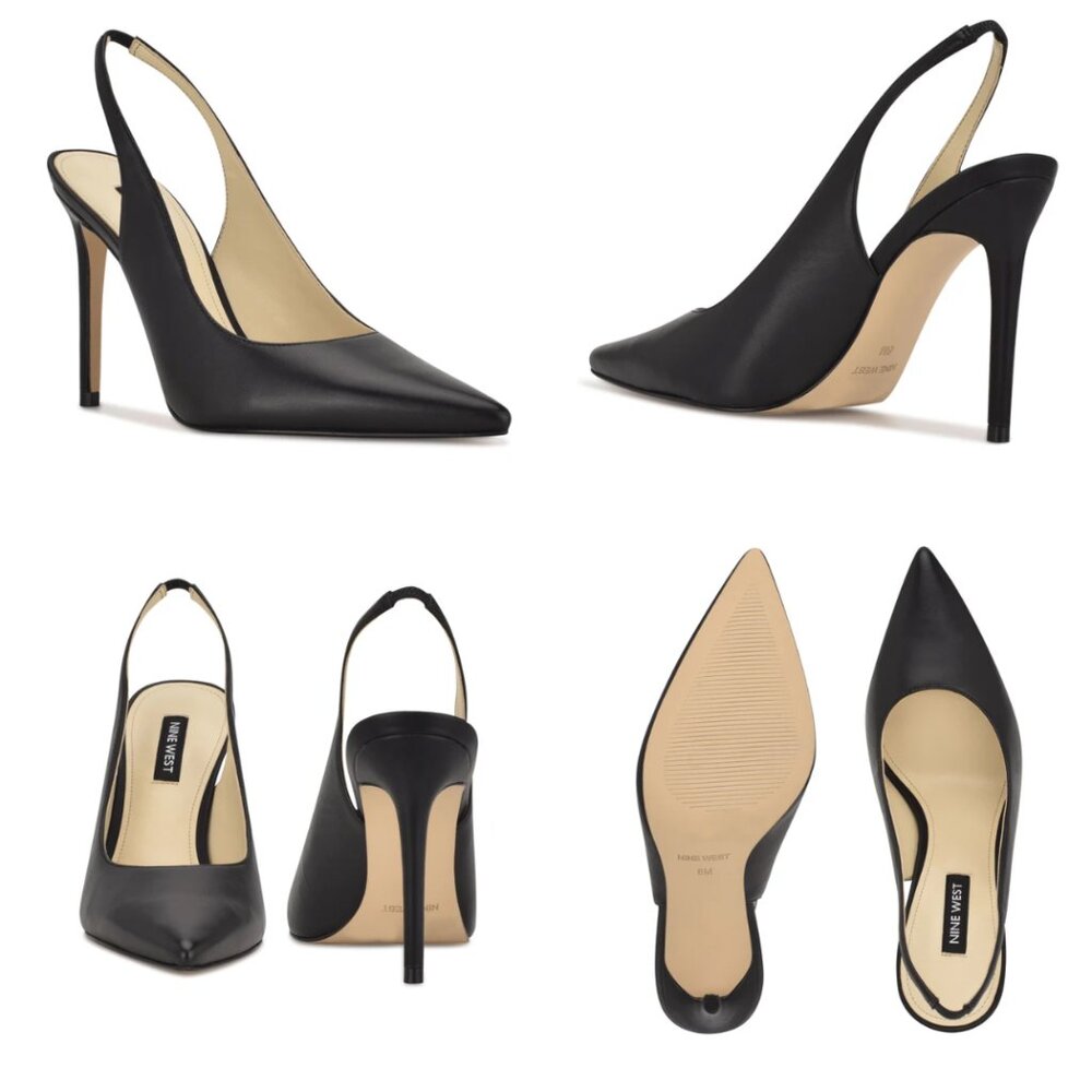 Nine West Feather Pointy Toe Slingback Pumps